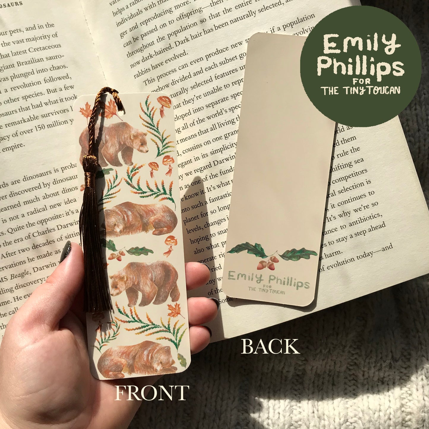 Daylight Bears Bookmark by EMILY PHILLIPS