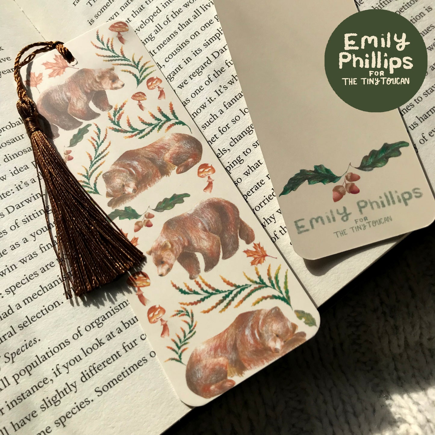 Daylight Bears Bookmark by EMILY PHILLIPS