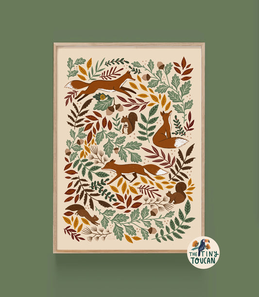 Foxes Fine Art Print