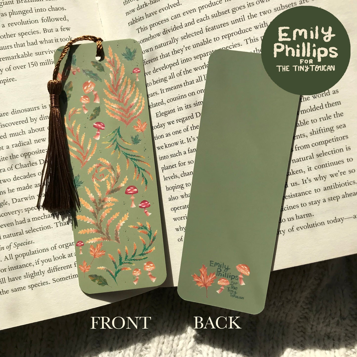 Autumn Leaves Bookmark by EMILY PHILLIPS