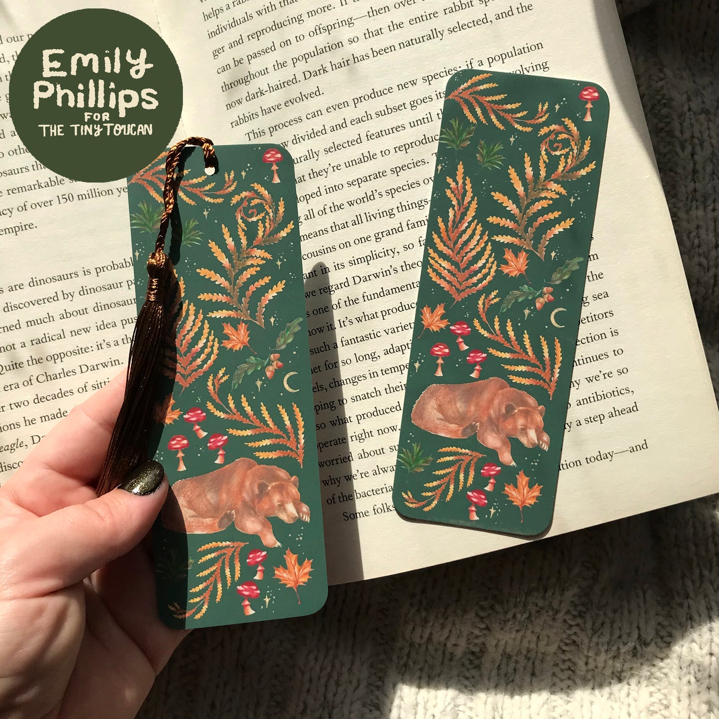 Sweet Dreaming Bears Bookmark by EMILY PHILLIPS