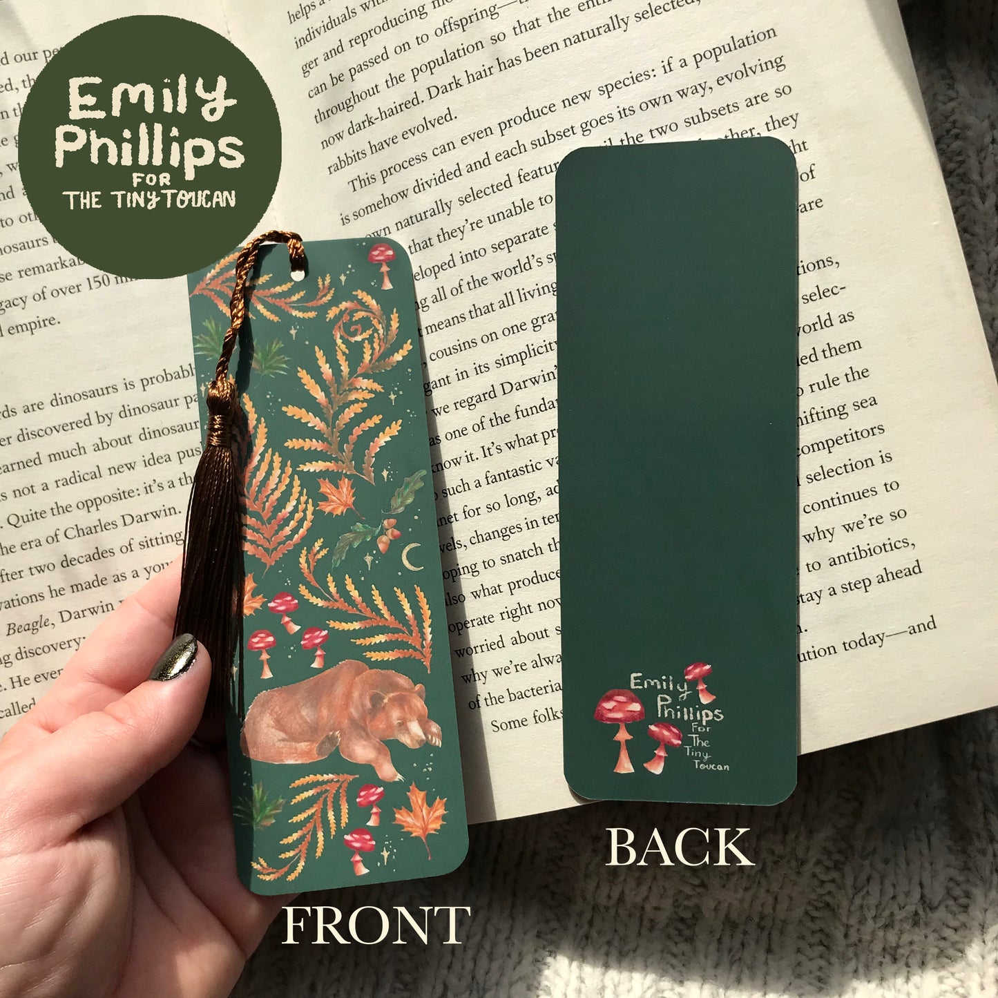 Sweet Dreaming Bears Bookmark by EMILY PHILLIPS