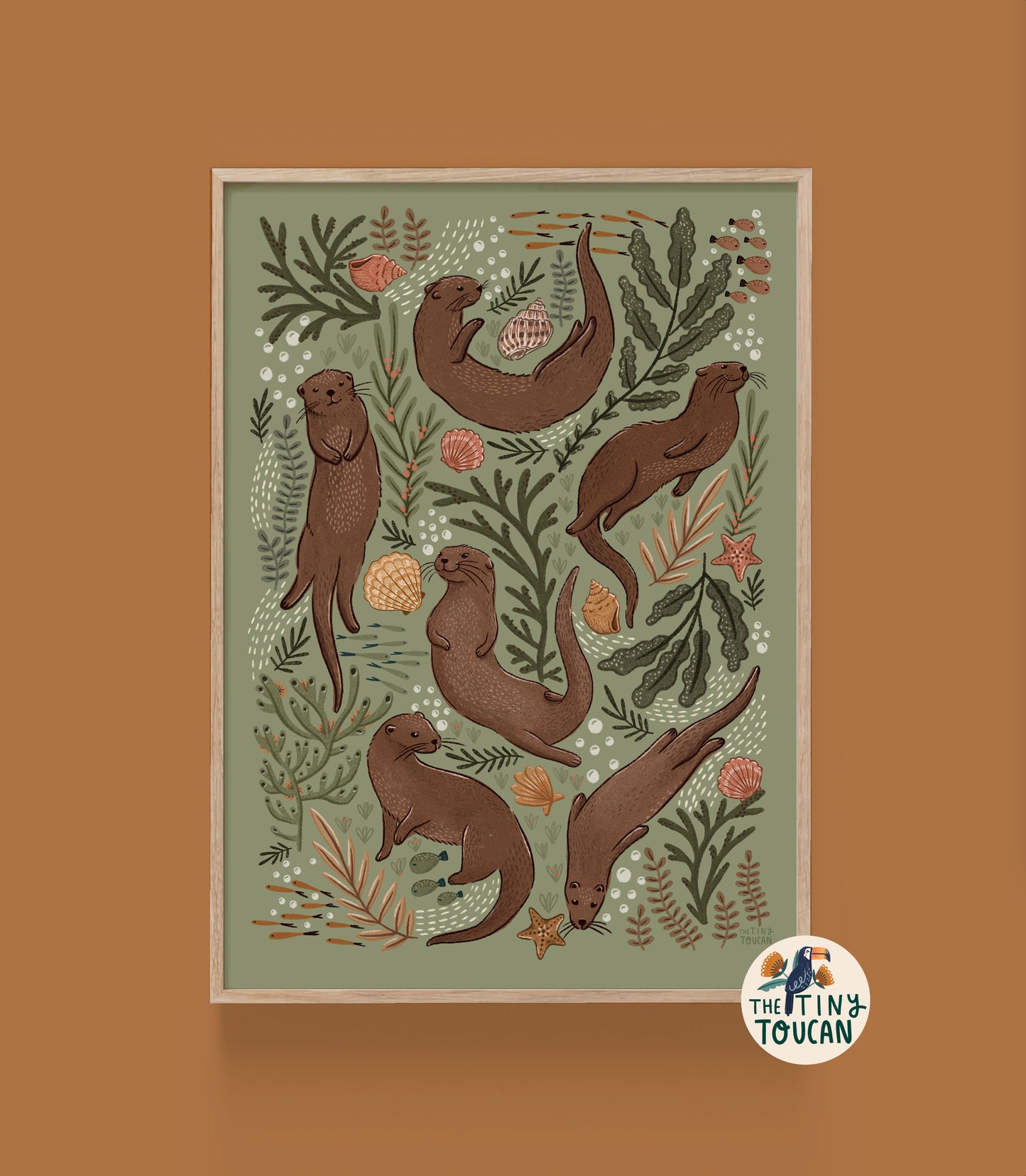 Otters A4 Print