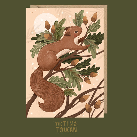 Squirrel Christmas Card