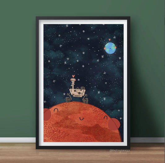 Perseverance Mars Rover Fine Art Print