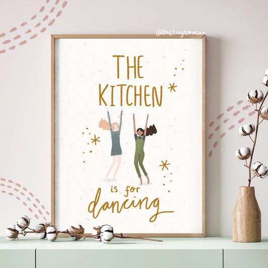 The Kitchen is for Dancing Fine Art Print