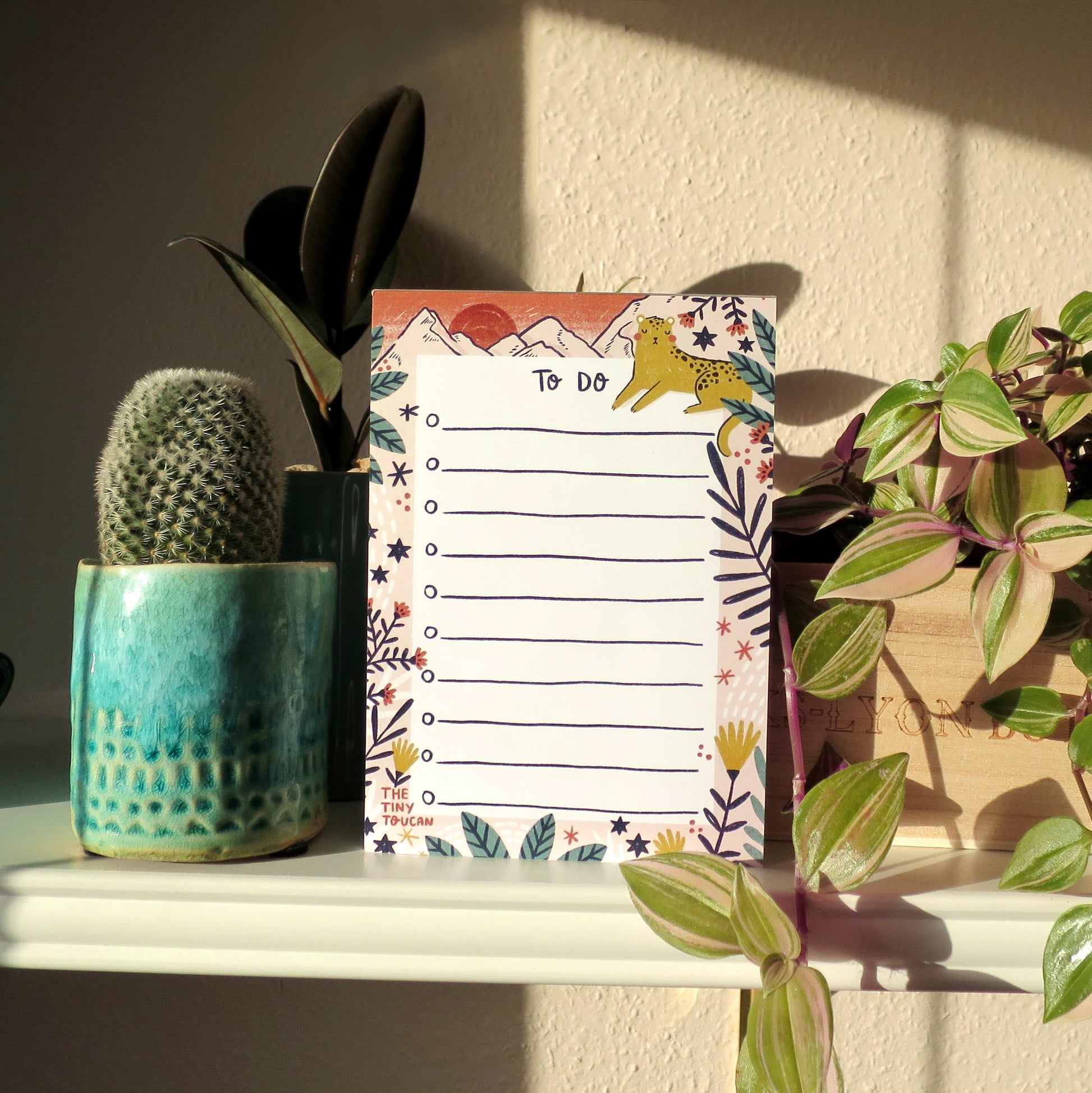 DAYTIME TO-DO  List. A6. Magnetic Option. Fsc Certified responsible paper. Made in the Uk. Memo. Cute Eco Stationery. Sustainable Gifting.