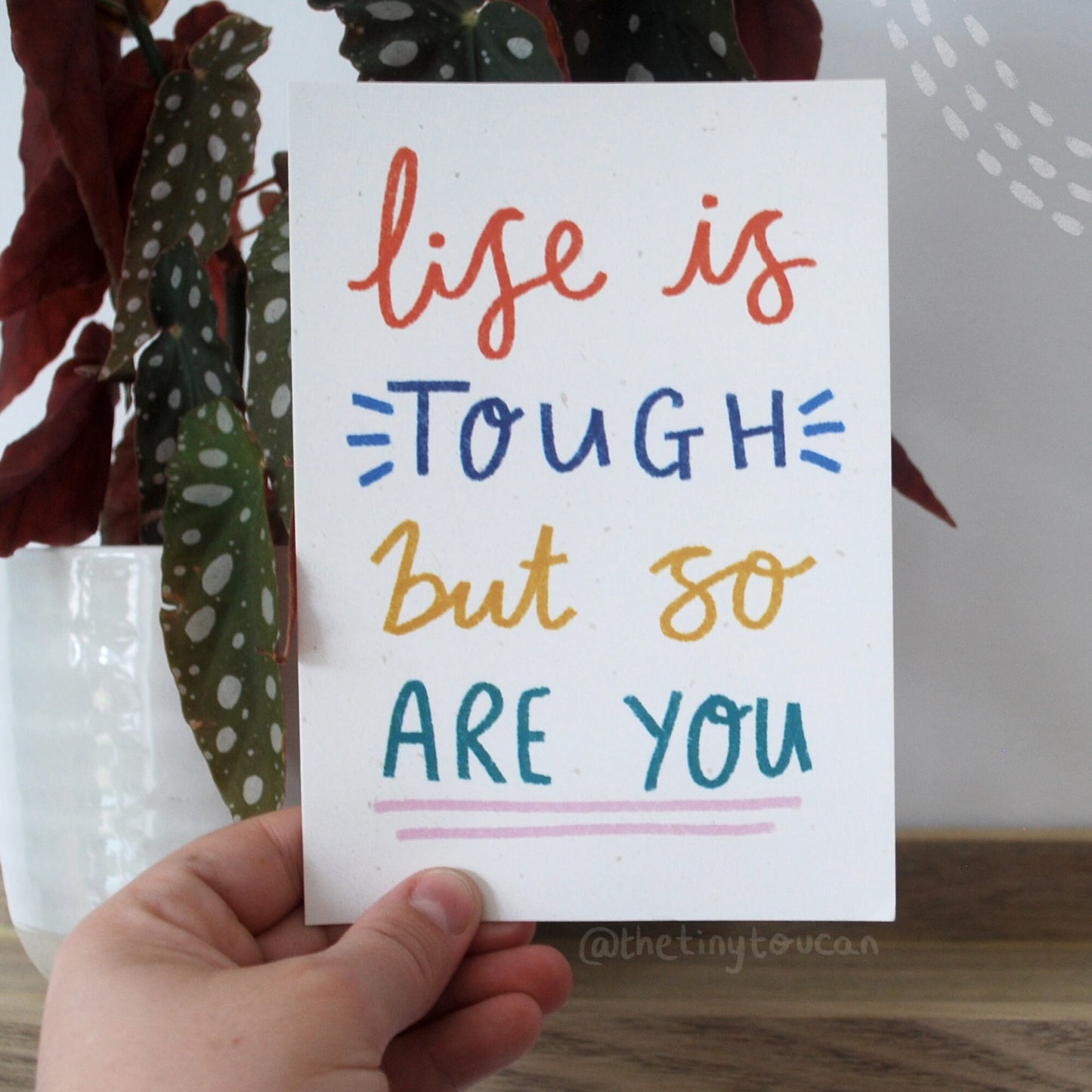 POSTCARD SET- Positive Slogans, A6 Postcards, Positivity Art, Feel Good, Mini Prints, Small Gift, Good Vibes, Illustrated, Recycled