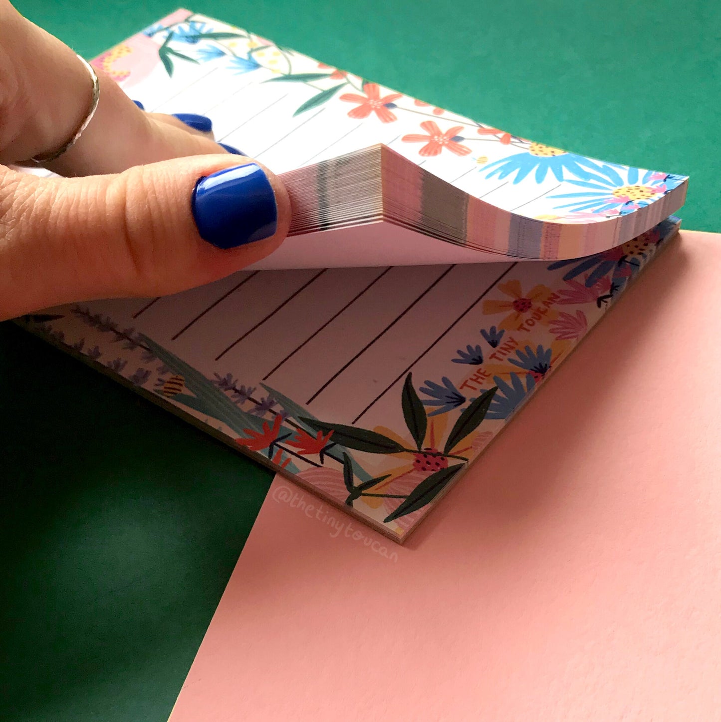 Spring time TO-DO List. A6. Magnetic Option. Fsc Certified responsible paper. Made in the UK. Memo. Cute Eco Stationery. Sustainable Gift