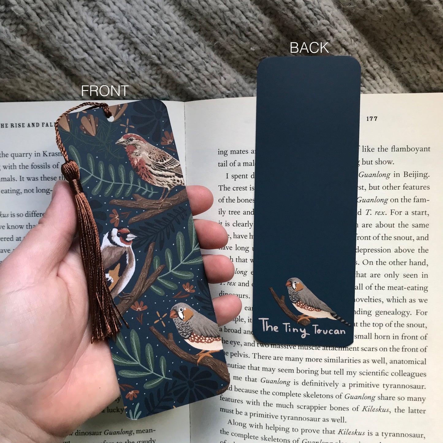 Finches bookmark