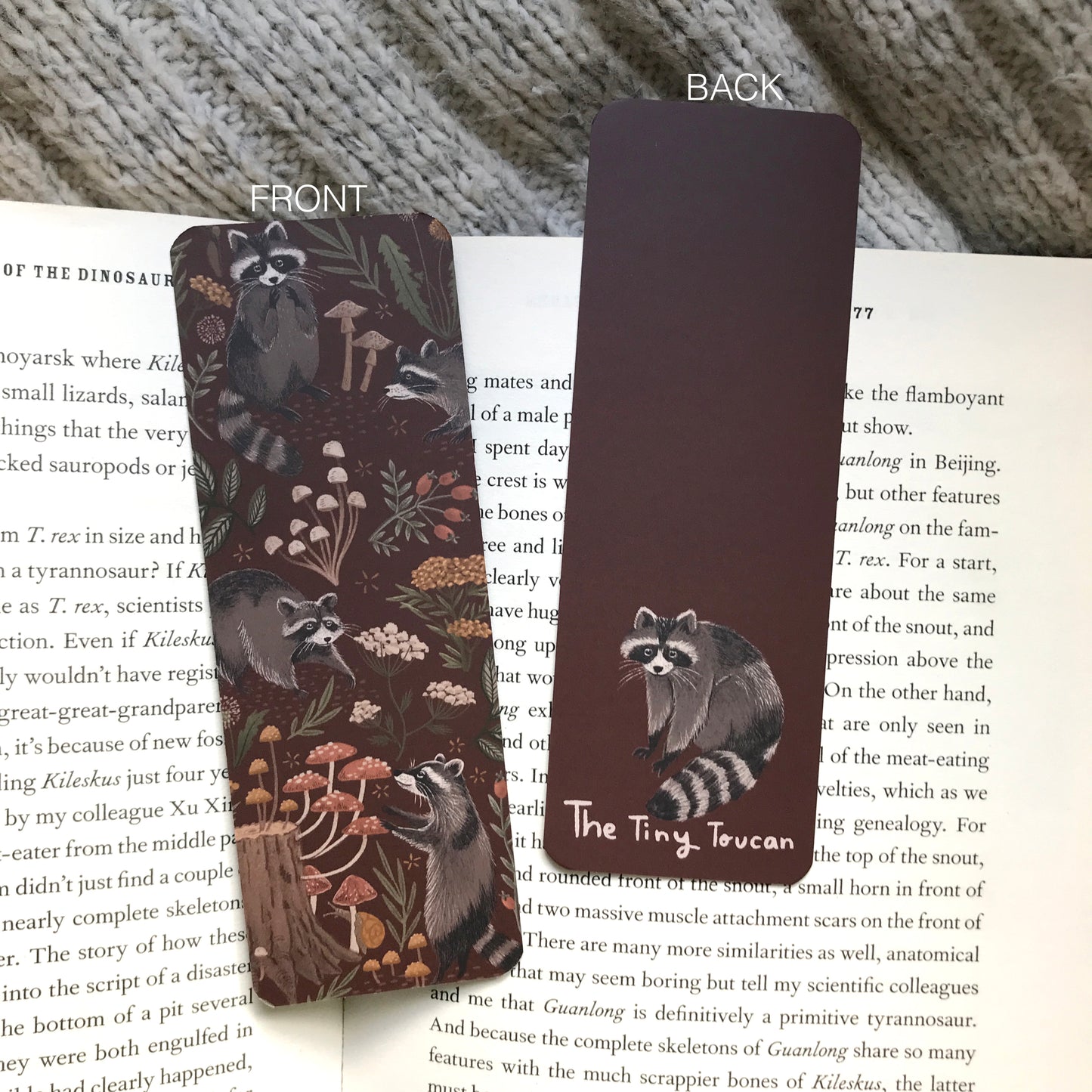 Raccoon Bookmark