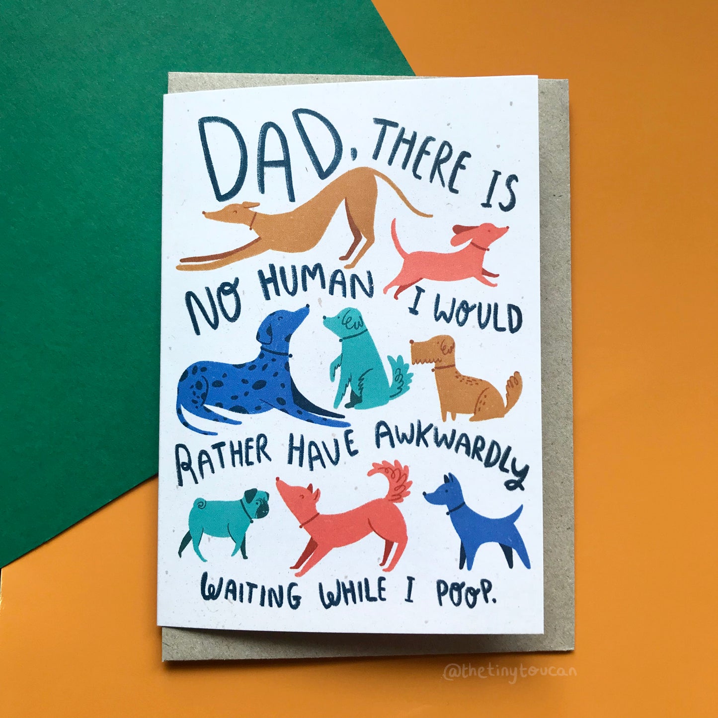 Dog Dad Fathers Day Card