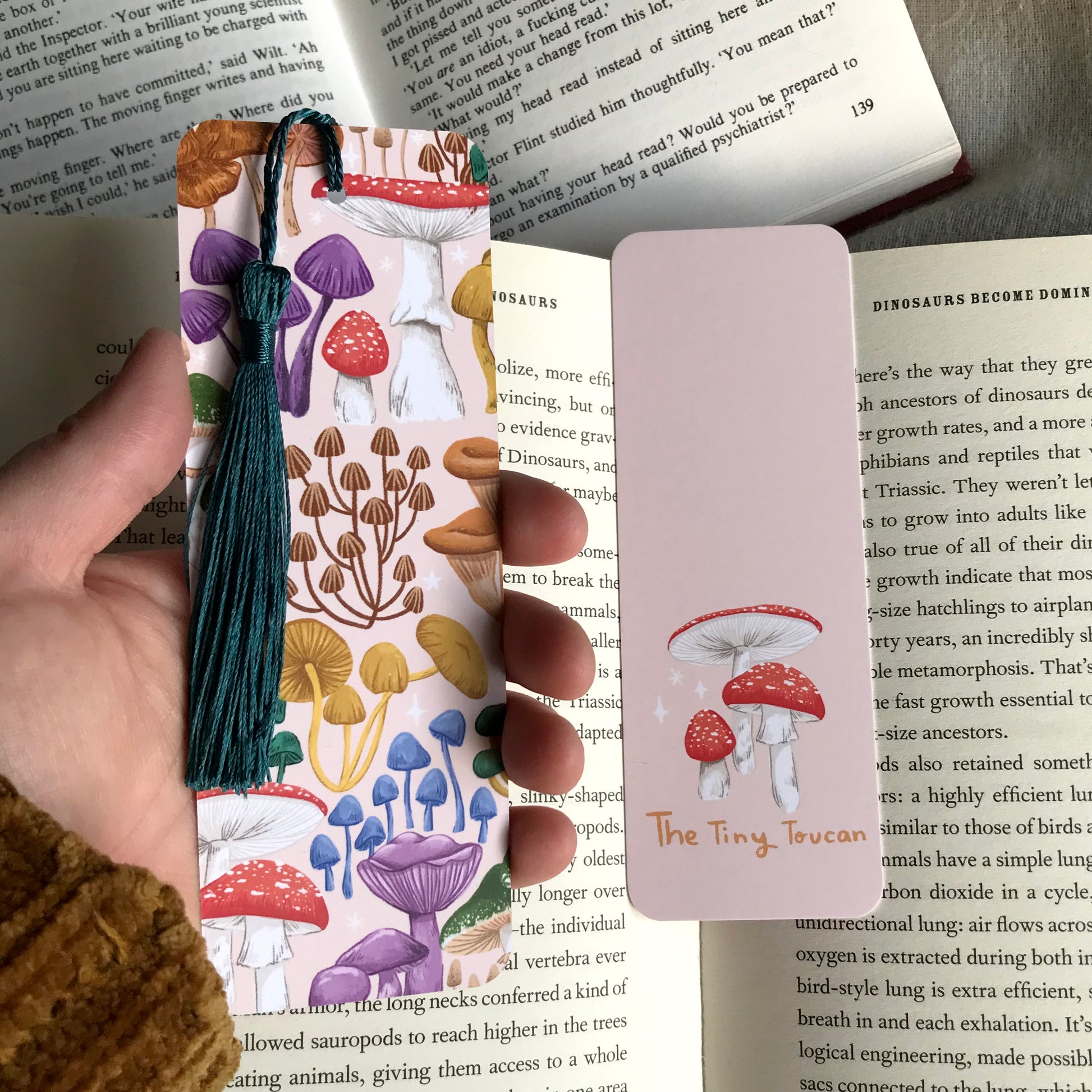 Paper Mushroom BOOKMARK Corner - DIY paper Mushroom Bookmark