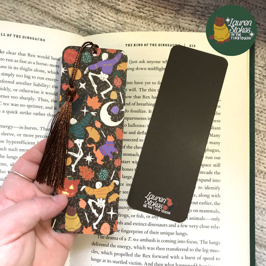 Dancing Skeletons Bookmark by LAUREN STOKES