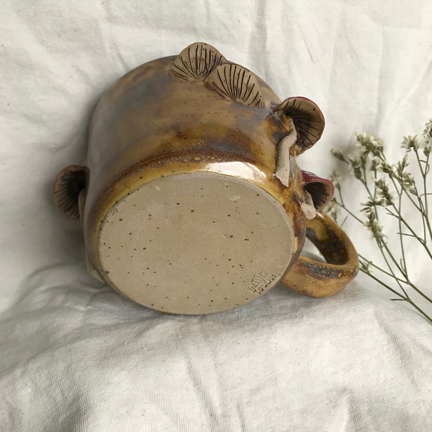 Mushroom Mug in Swamp Ochre