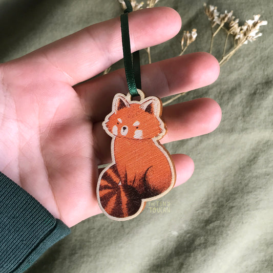 Grumpy Red Panda Decoration