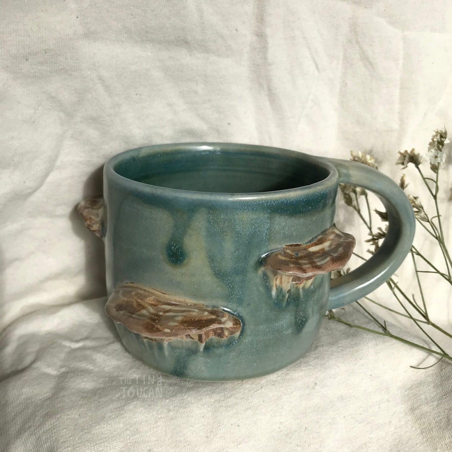 Mushroom Mug in Teal