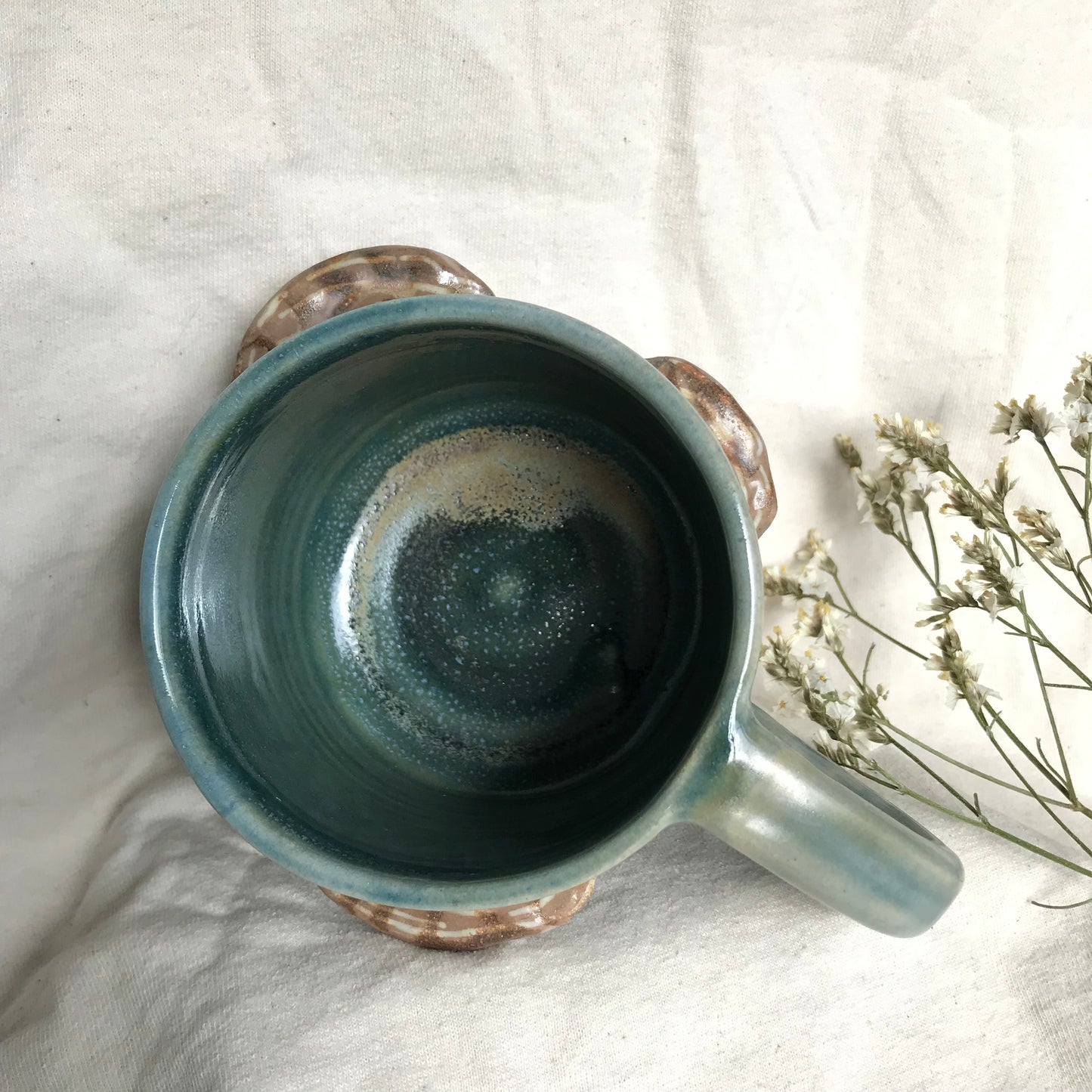 Mushroom Mug in Teal