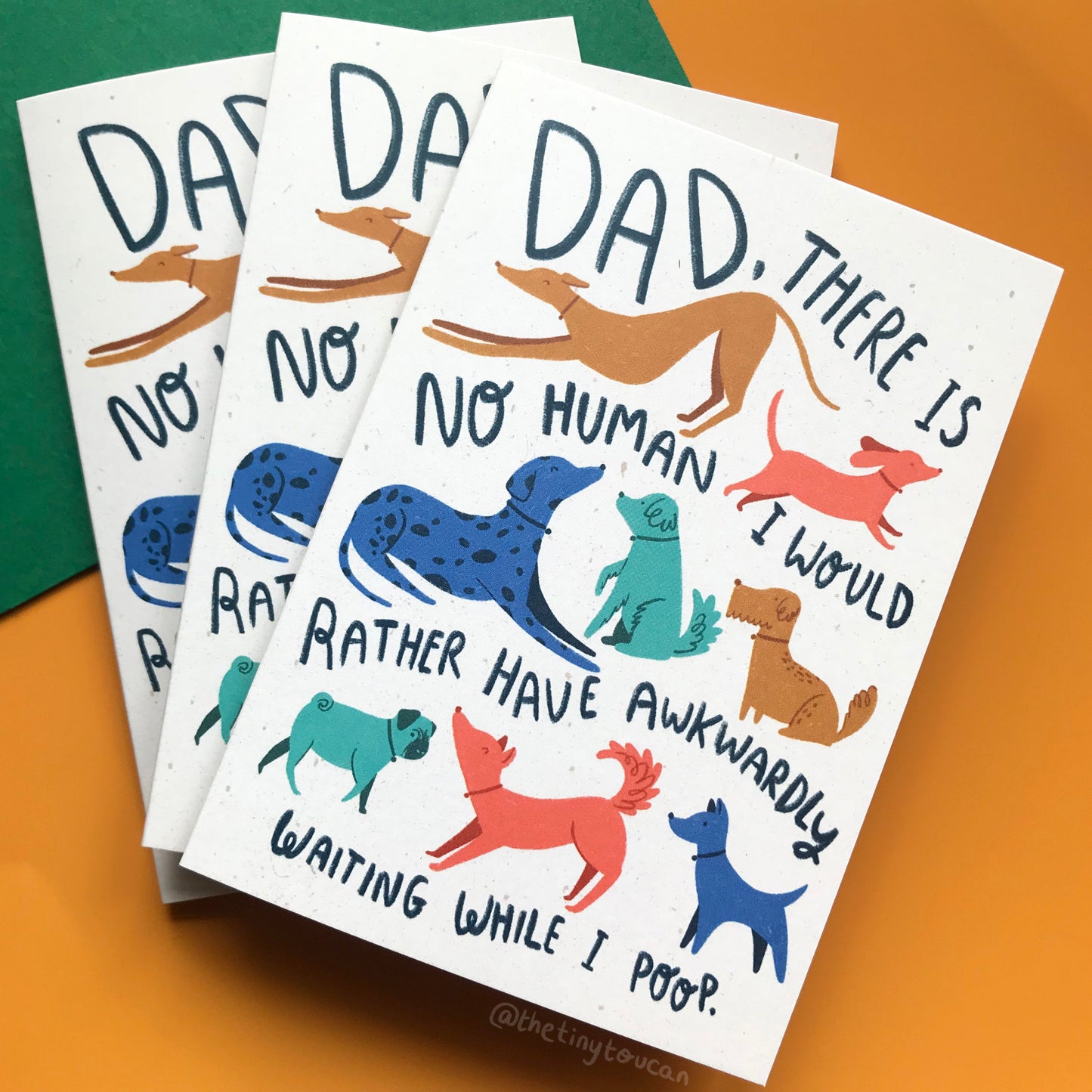 Dog Dad Fathers Day Card