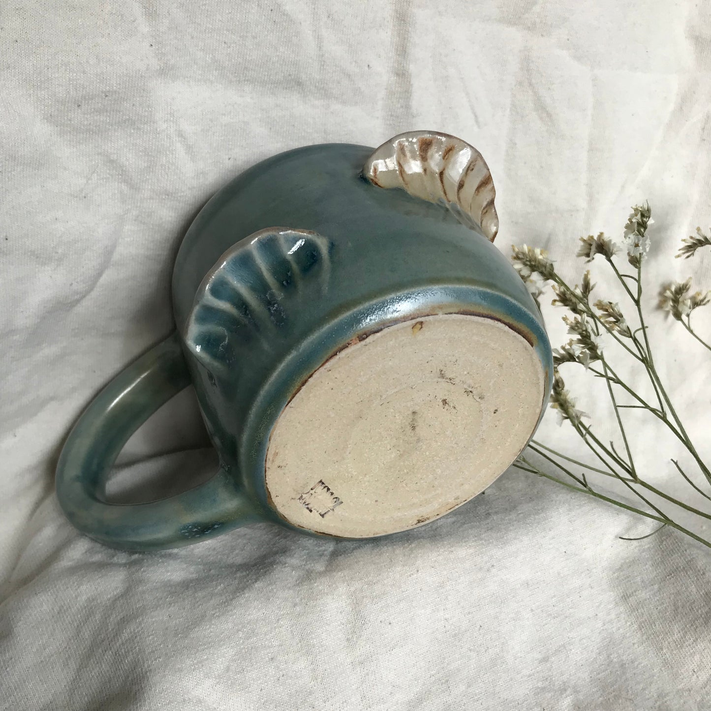 Mushroom Mug in Teal