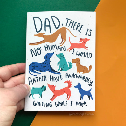 Dog Dad Fathers Day Card
