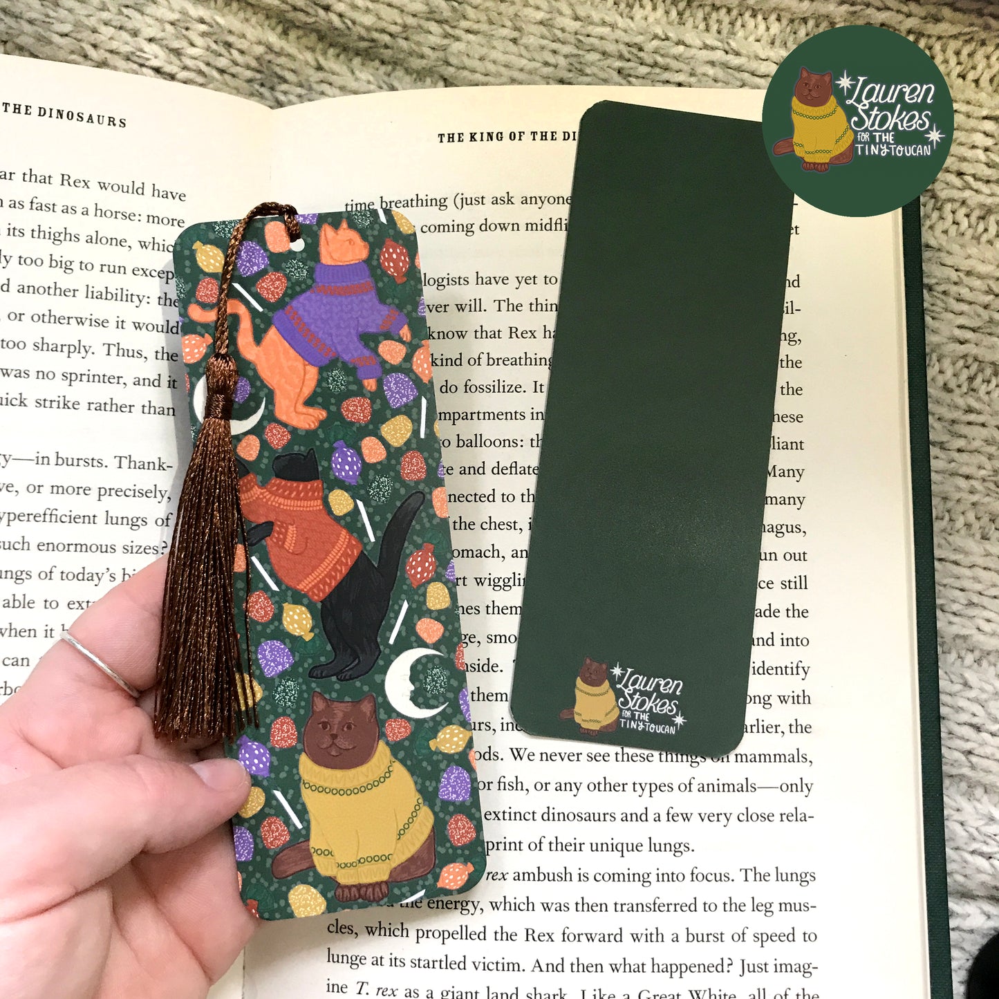 Halloween Cats Bookmark by LAUREN STOKES