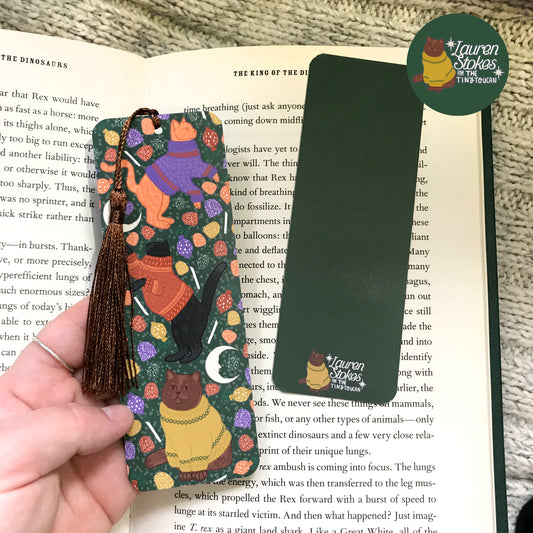 Halloween Cats Bookmark by LAUREN STOKES