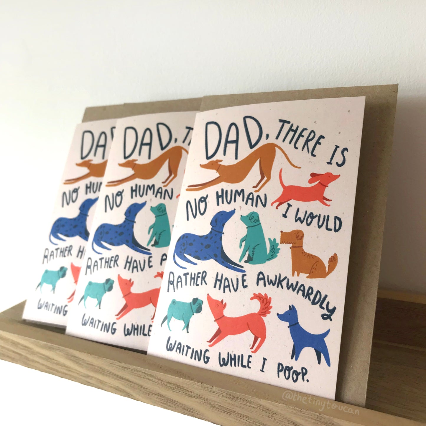 Dog Dad Fathers Day Card