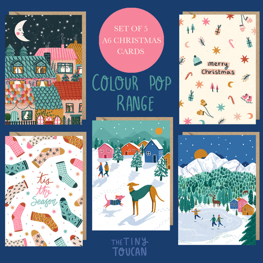 COLOUR POP Christmas Card Set