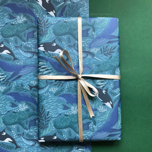 Whales Gift Wrap