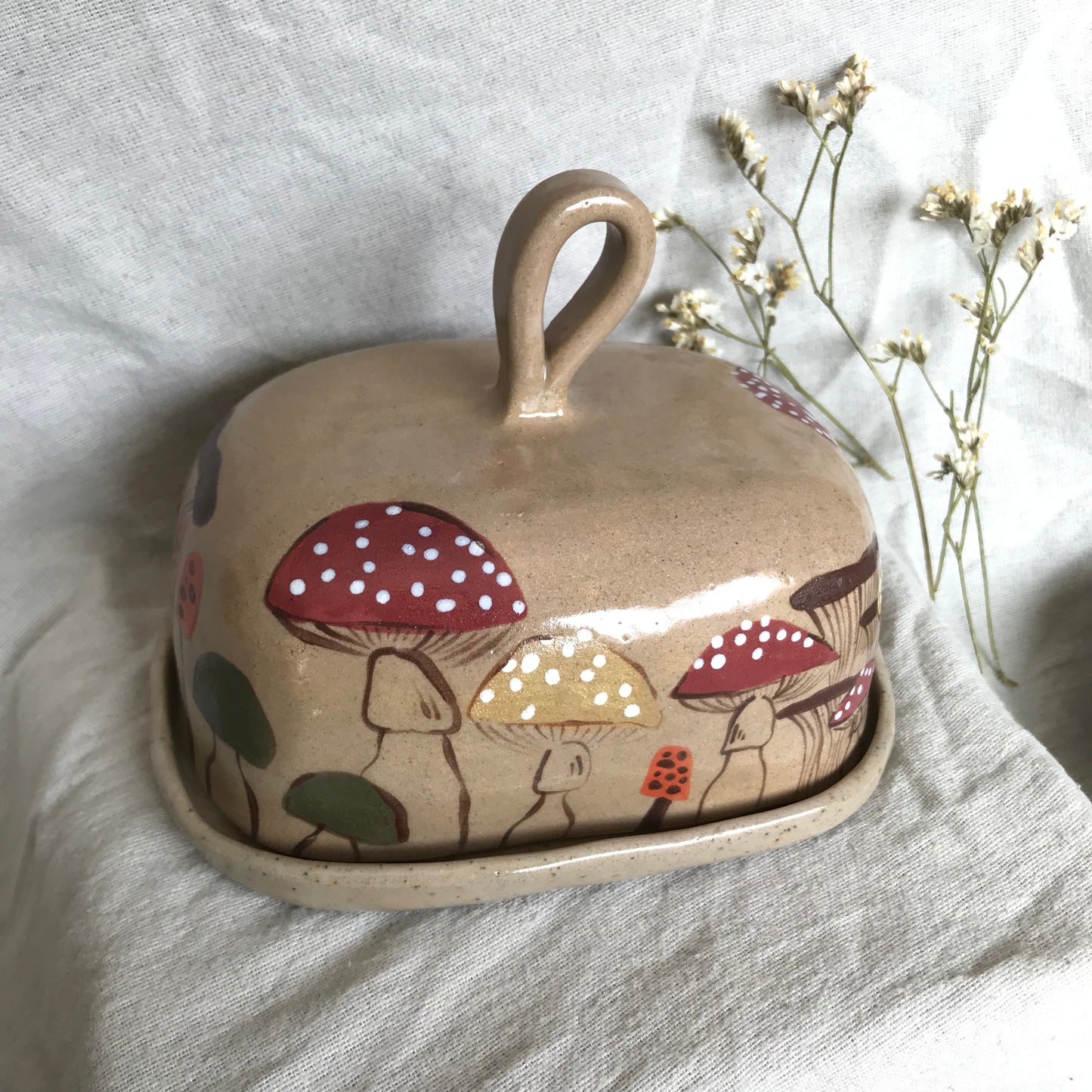 Mushie Illustrated Butter Dish