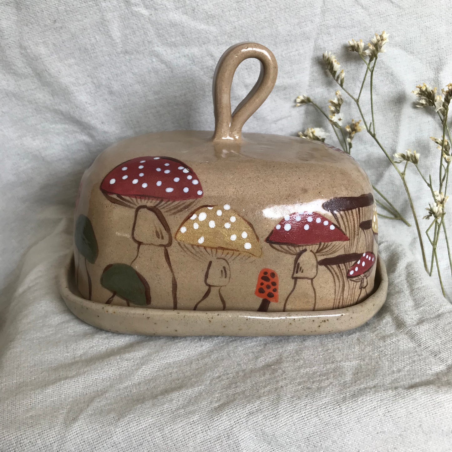 Mushie Illustrated Butter Dish