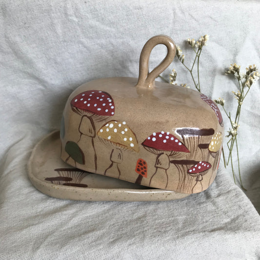 Mushie Illustrated Butter Dish