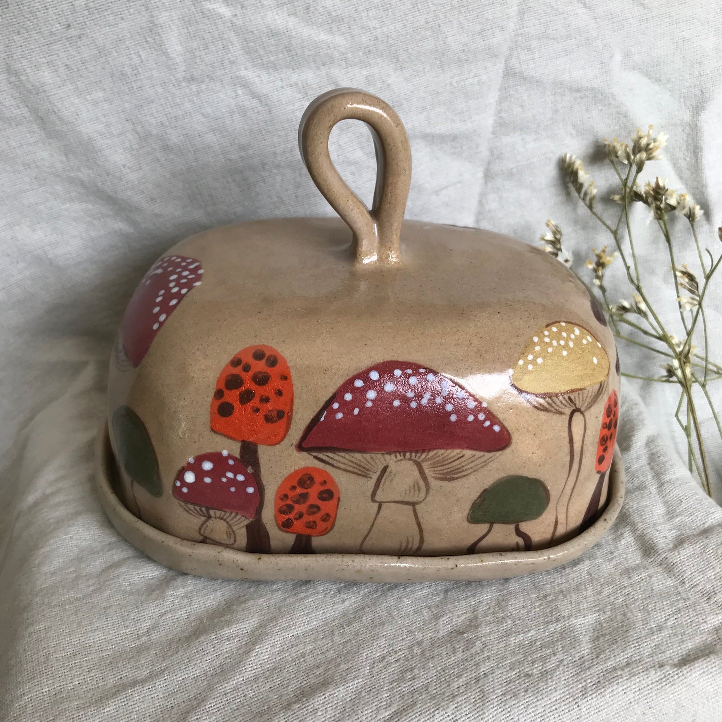 Mushie Illustrated Butter Dish