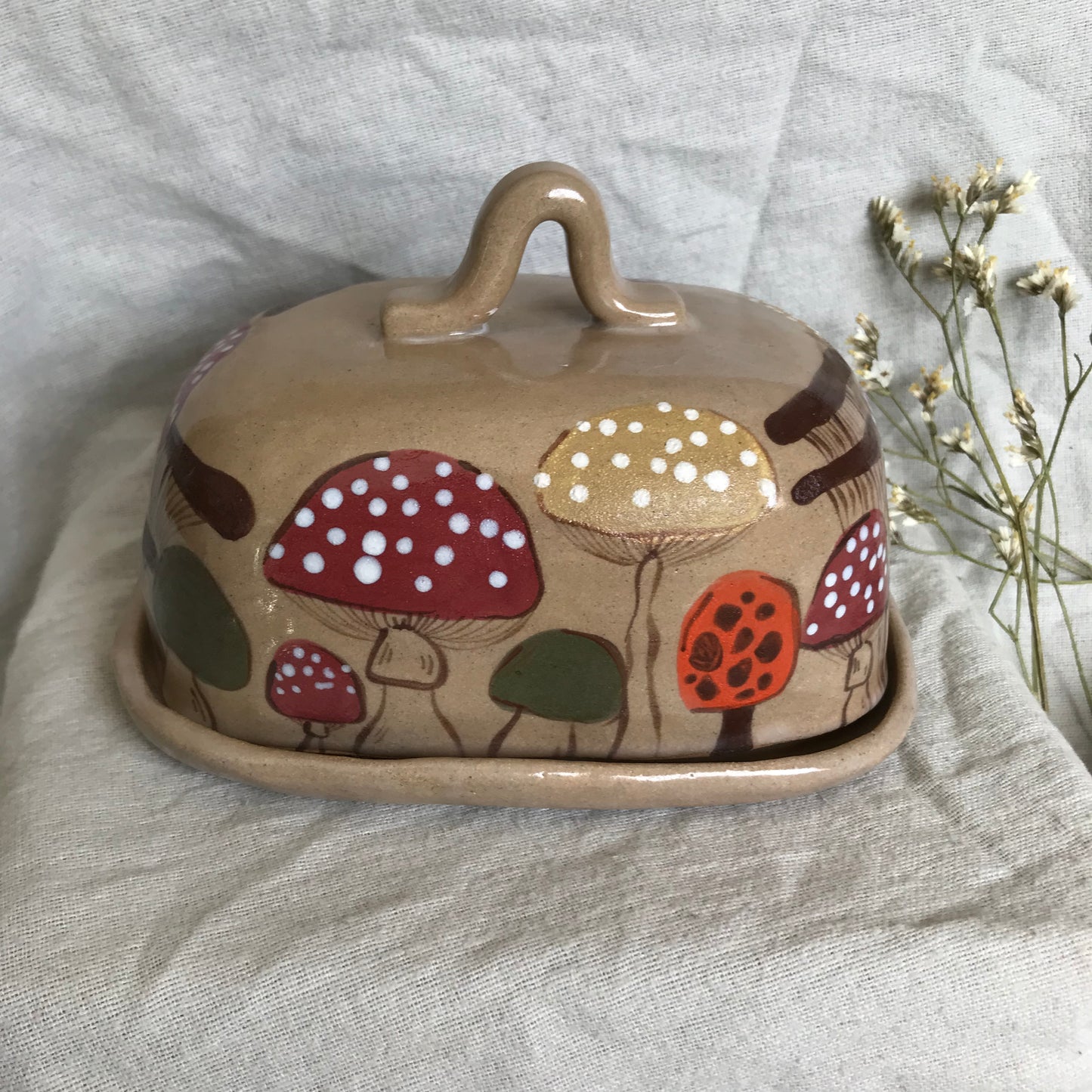 Mushie Illustrated Butter Dish