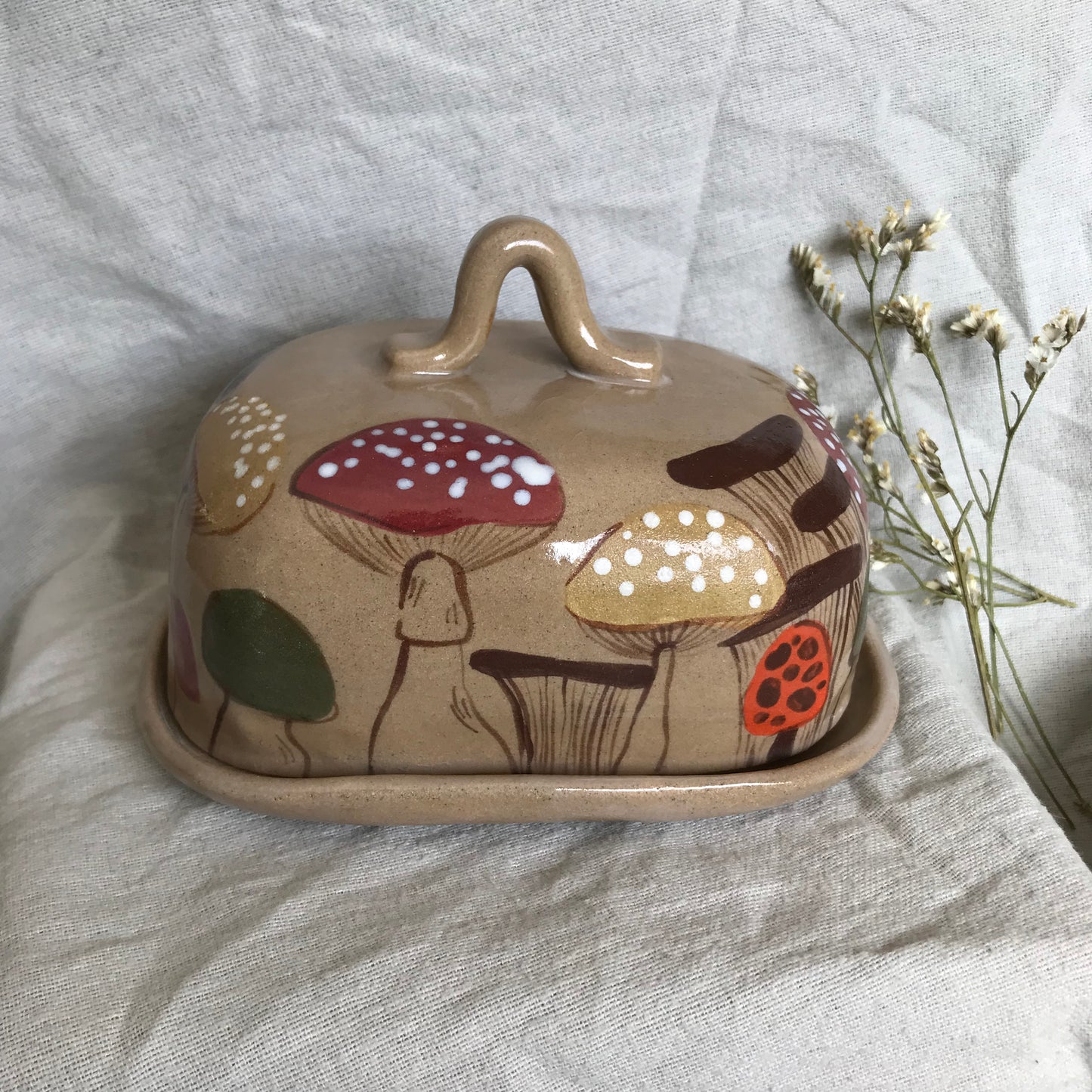 Mushie Illustrated Butter Dish