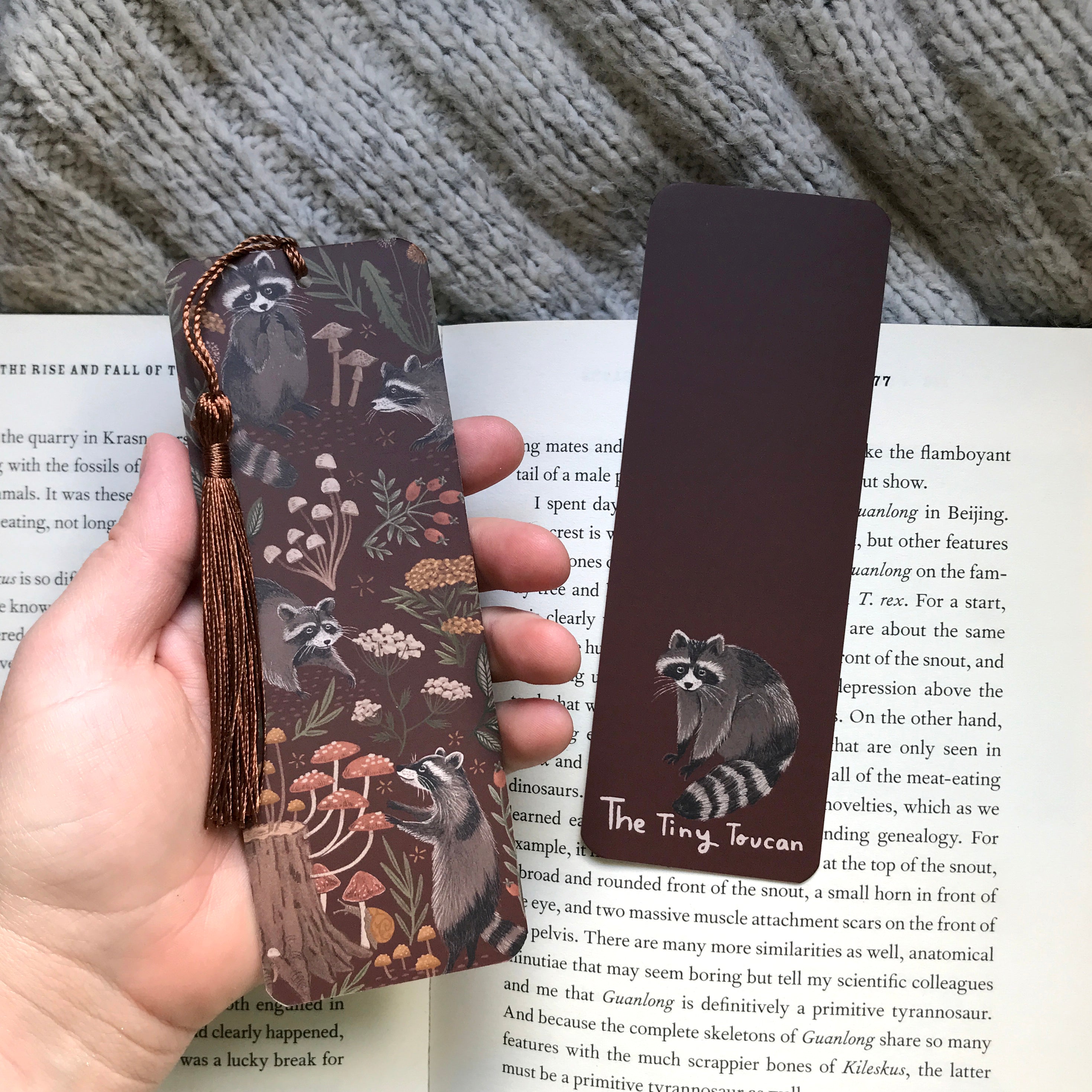 Raccoon Bookmark – The Tiny Toucan