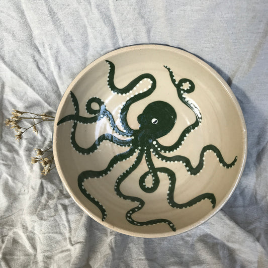 Green Octopus Bowl