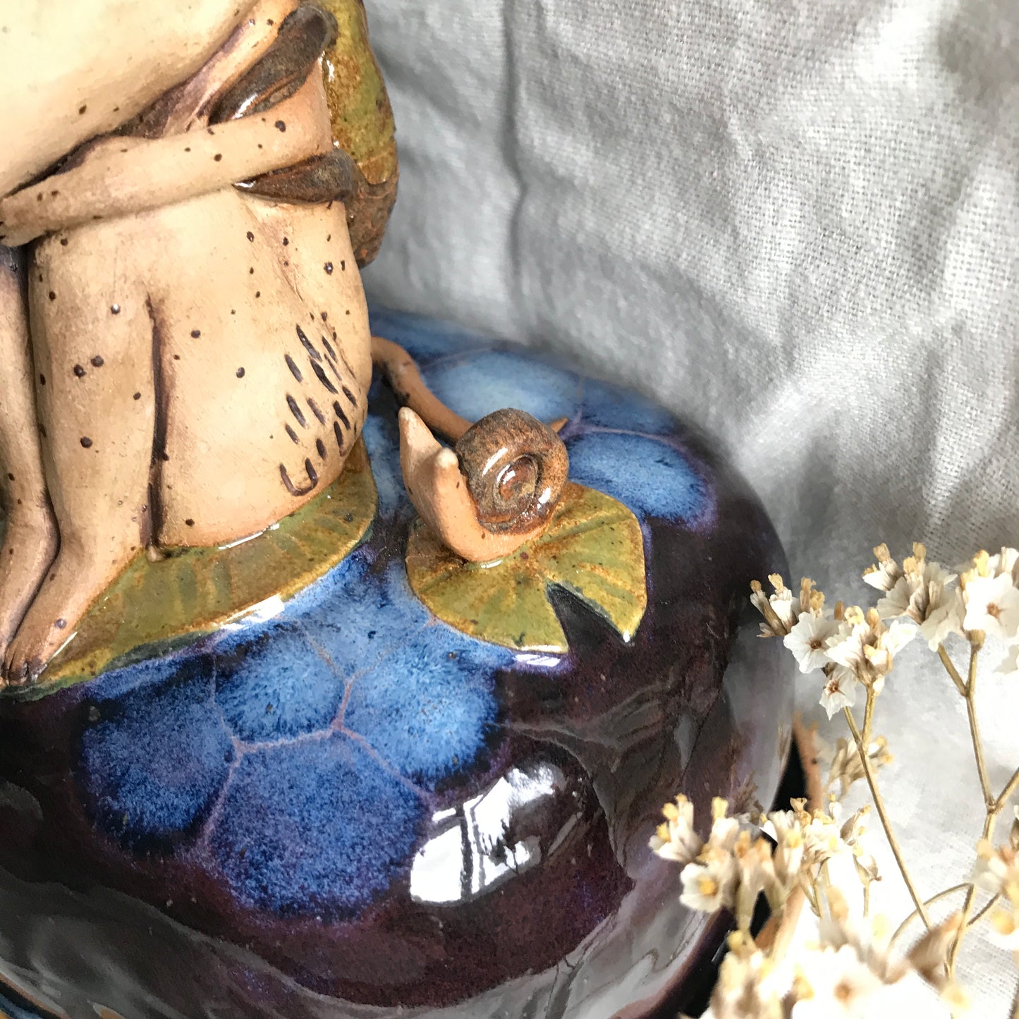 Shrew and Snail Butter Dish