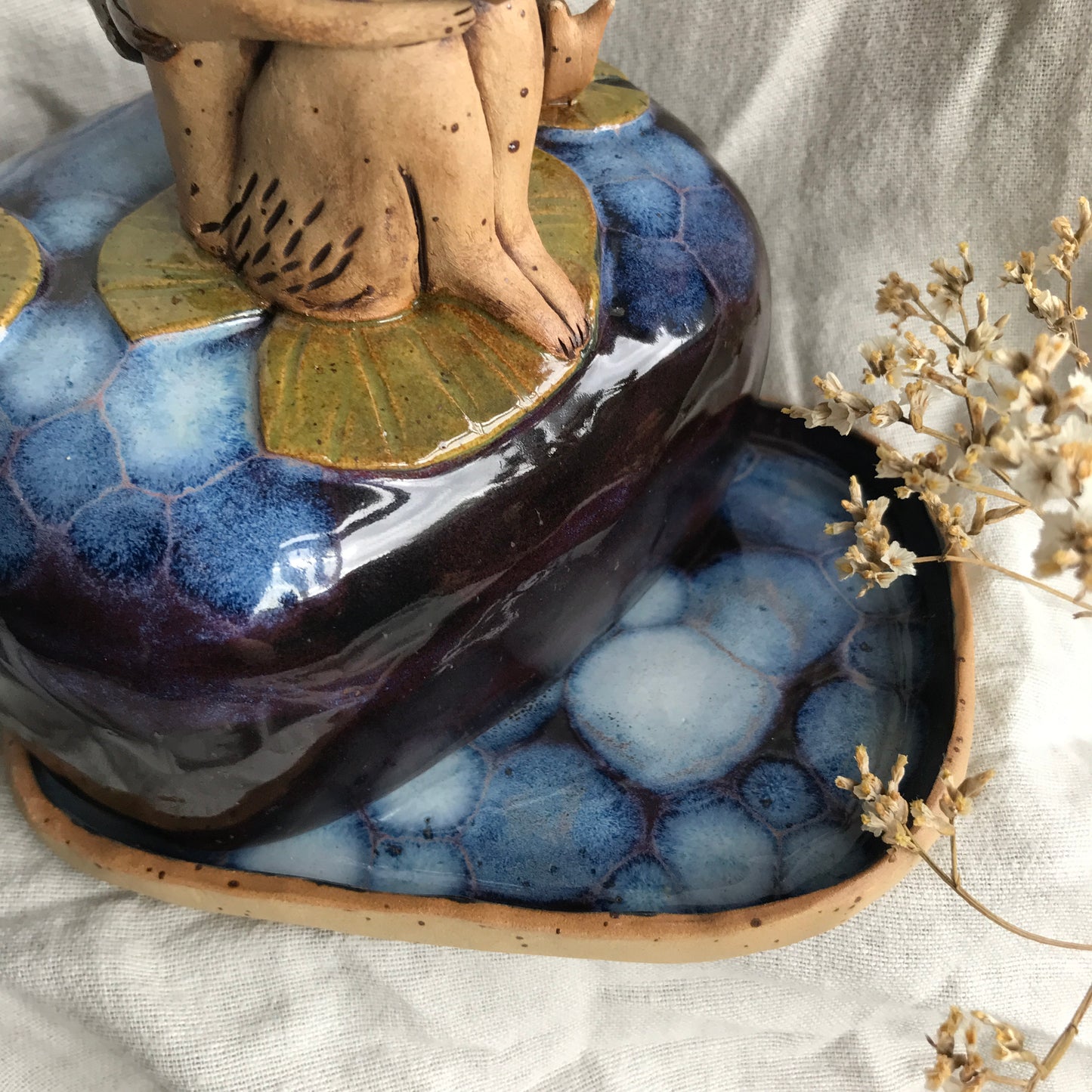 Shrew and Snail Butter Dish