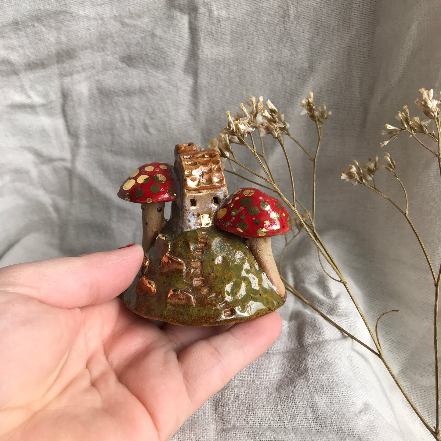 Mushroom House Desk Trinket