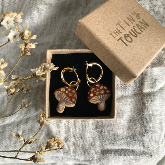 Mushroom Earrings