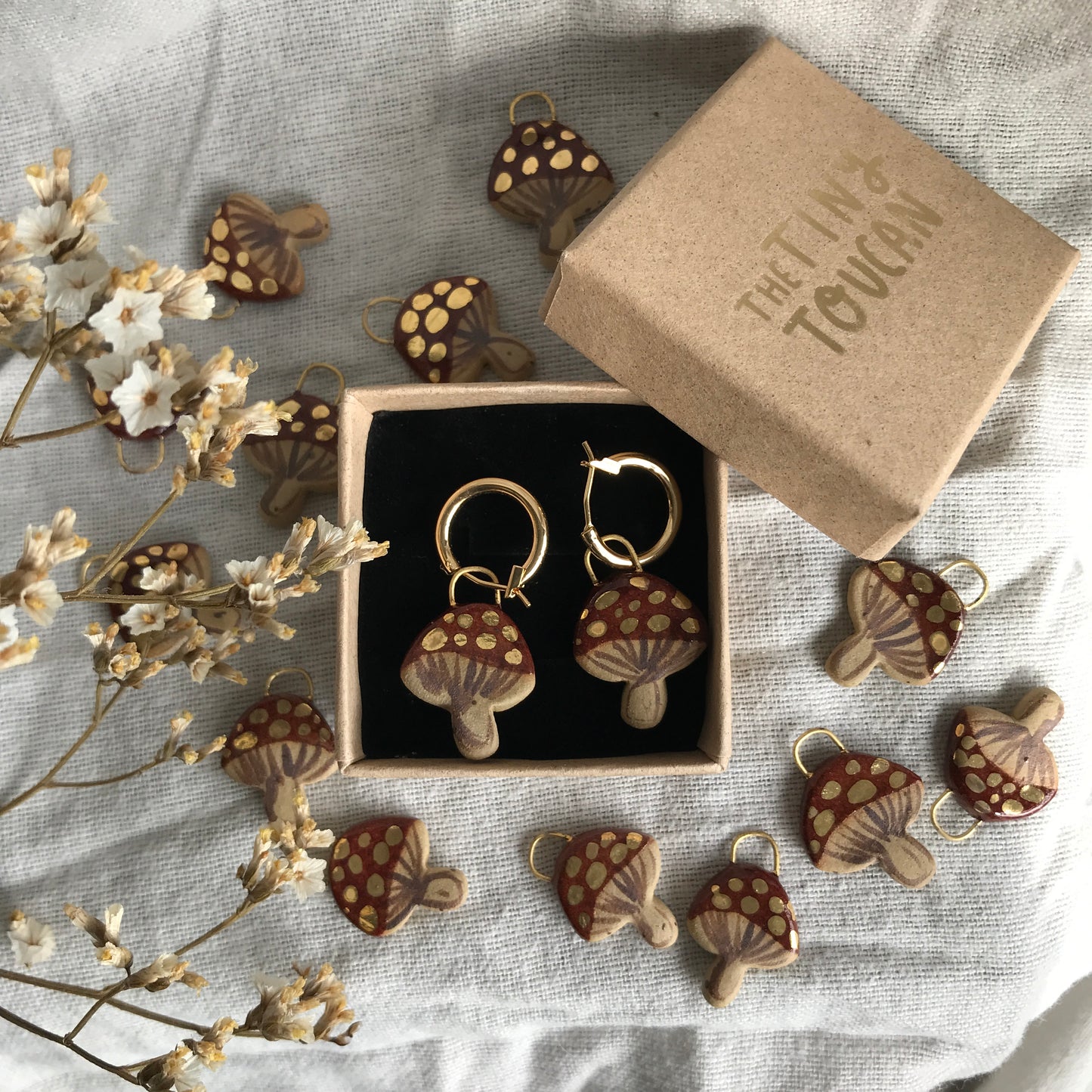 Mushroom Earrings