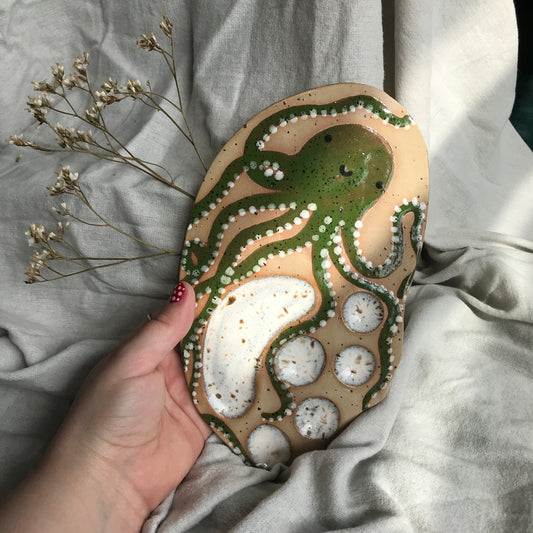 Octopus Paint Palette in Green