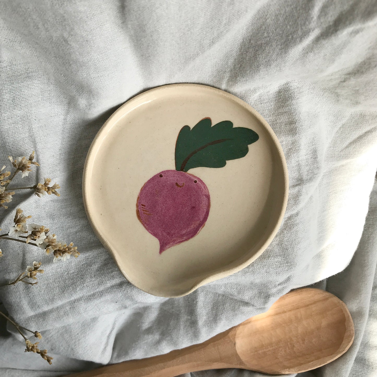 Spoon Rest- Happy Beetroot