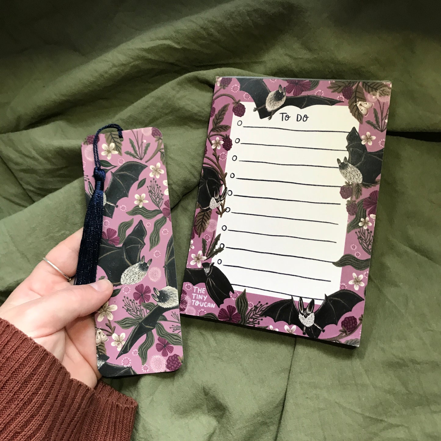 Bats and Berries Memo Pad