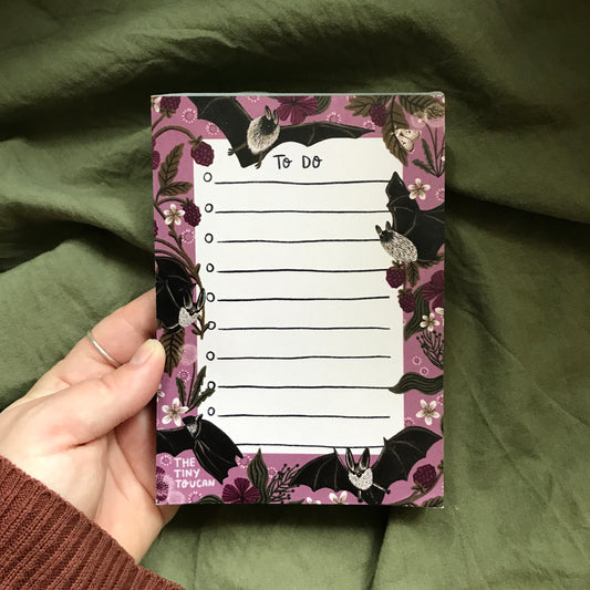 Bats and Berries Memo Pad