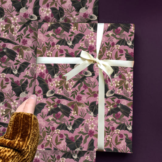 Bats and Berries gift Wrap