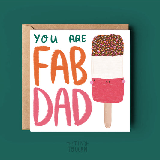 Fab Dad Fathers Day Card