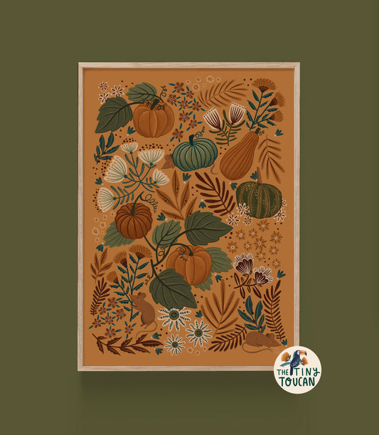 Pumpkins and Gourds Fine Art Print